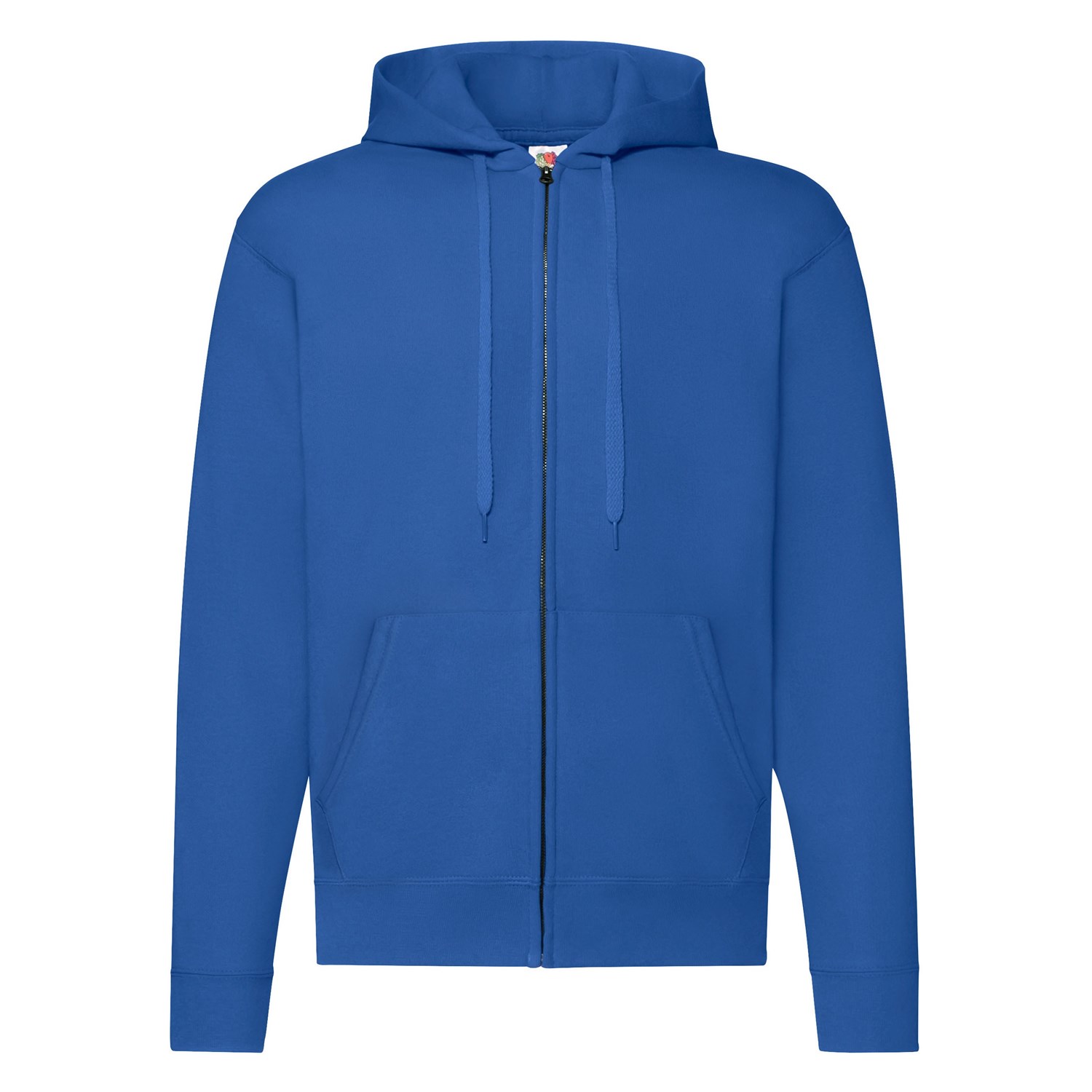 Blue Zippered Hoodie Classic Fruit Of The Loom