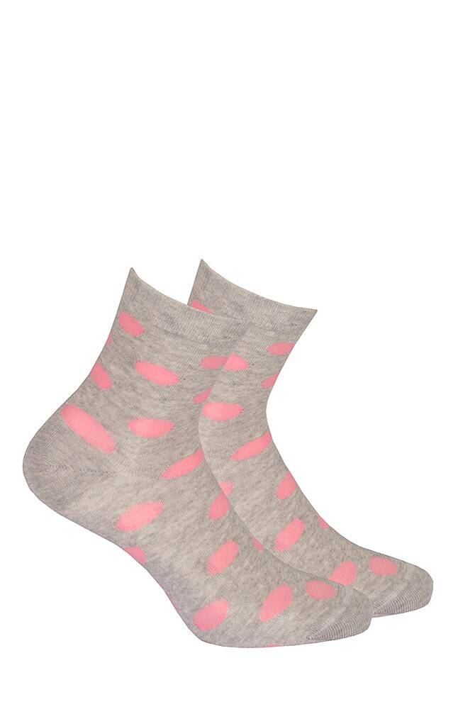 Levně Gatta G44.01N Cottoline girls' socks patterned 33-38 aluminium 227
