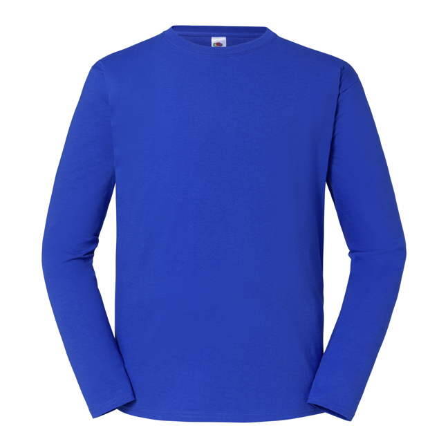 Blue Men's T-shirt Iconic 195 Ringspun Premium Fruit of the Loom