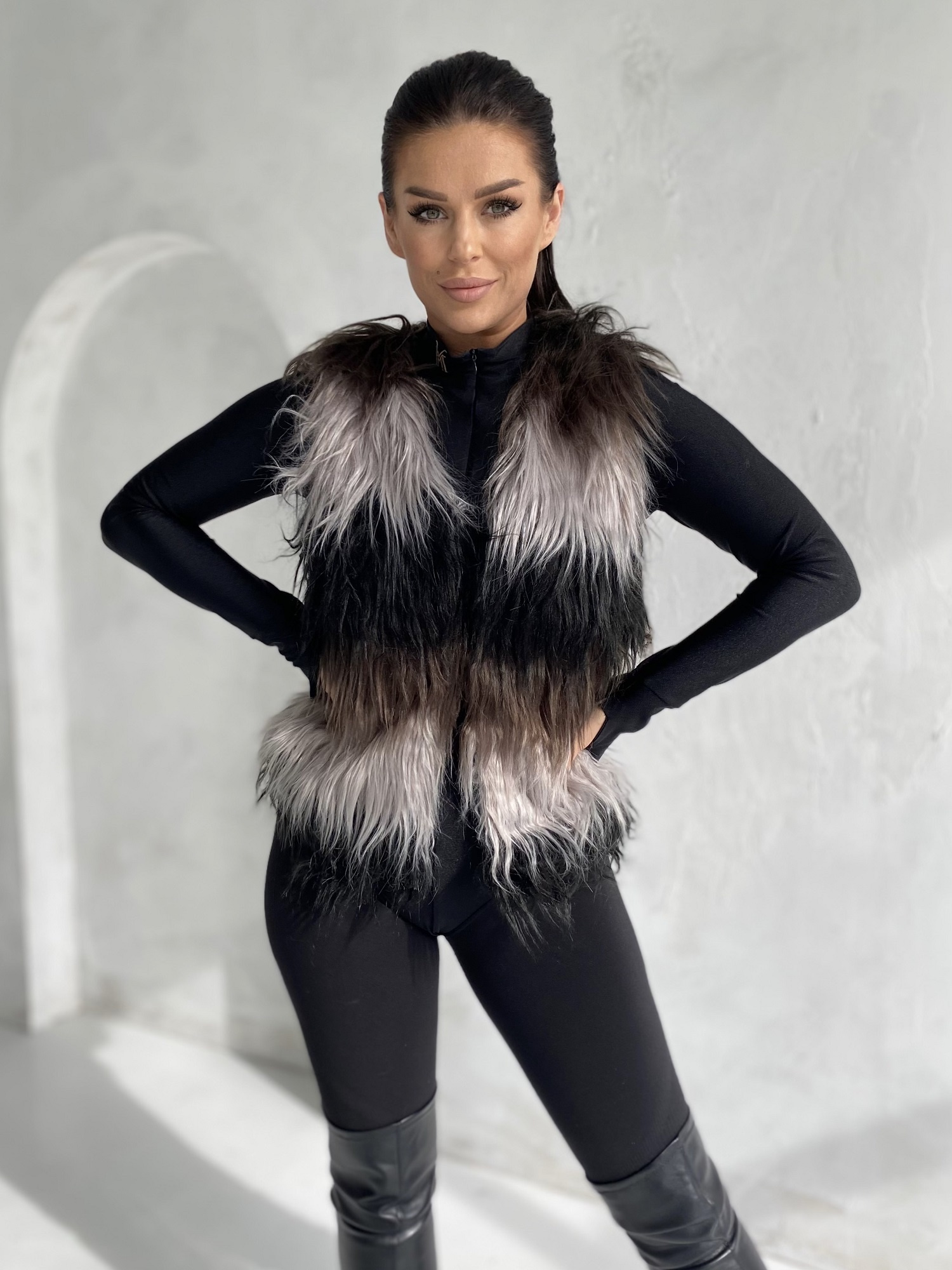 Multicolor vest Yups DT-067. R00