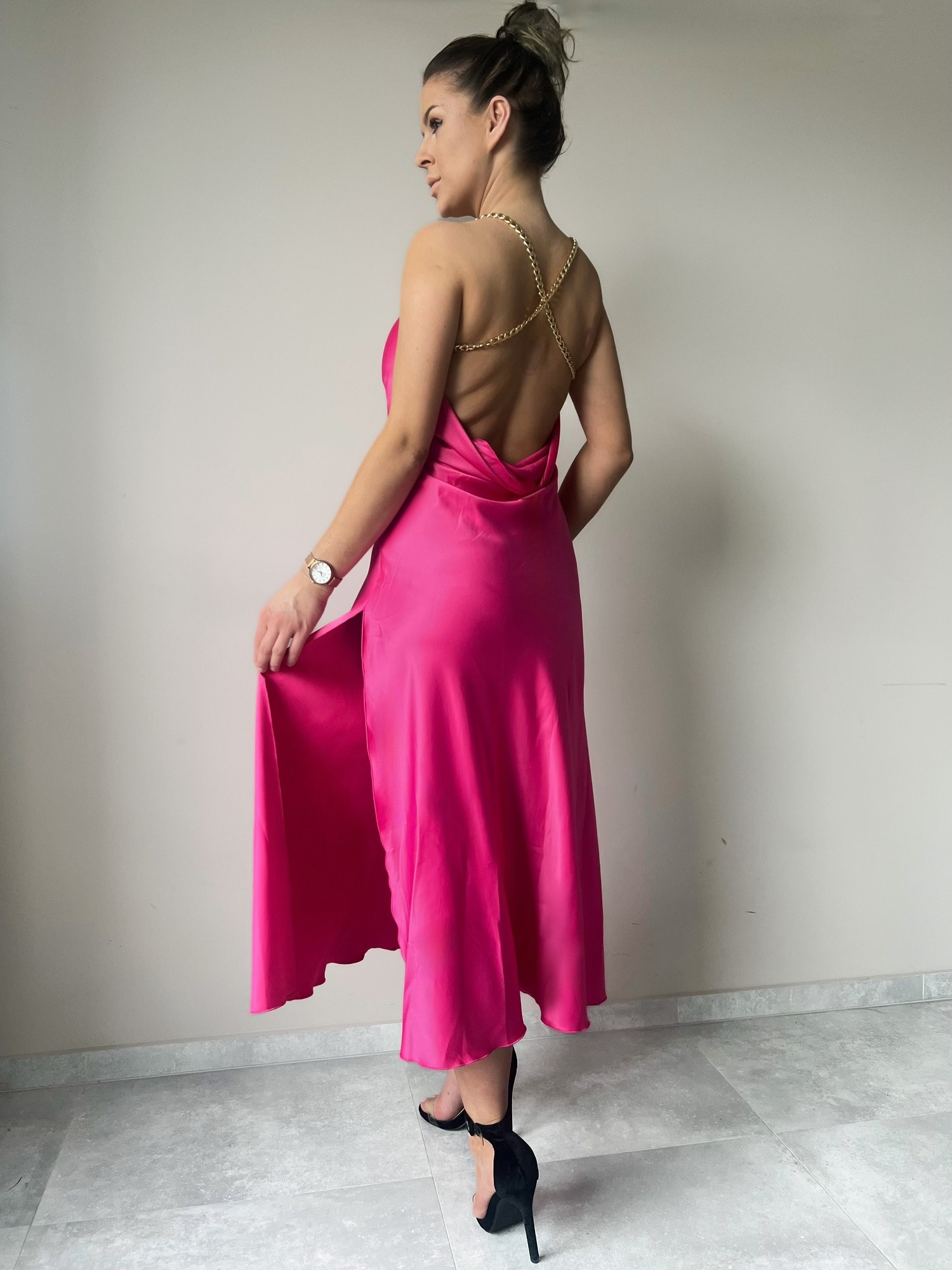 Dress pink By o la la sxp1186.pink