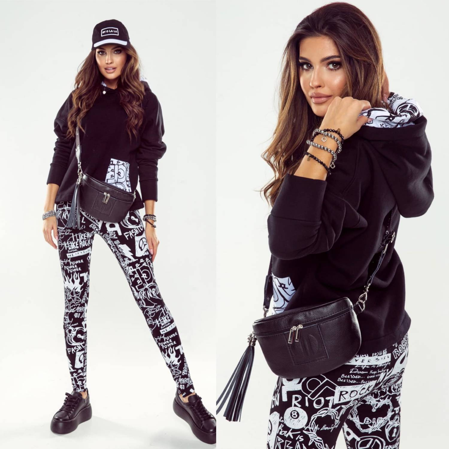 Leggings black By la la cxp1259.black