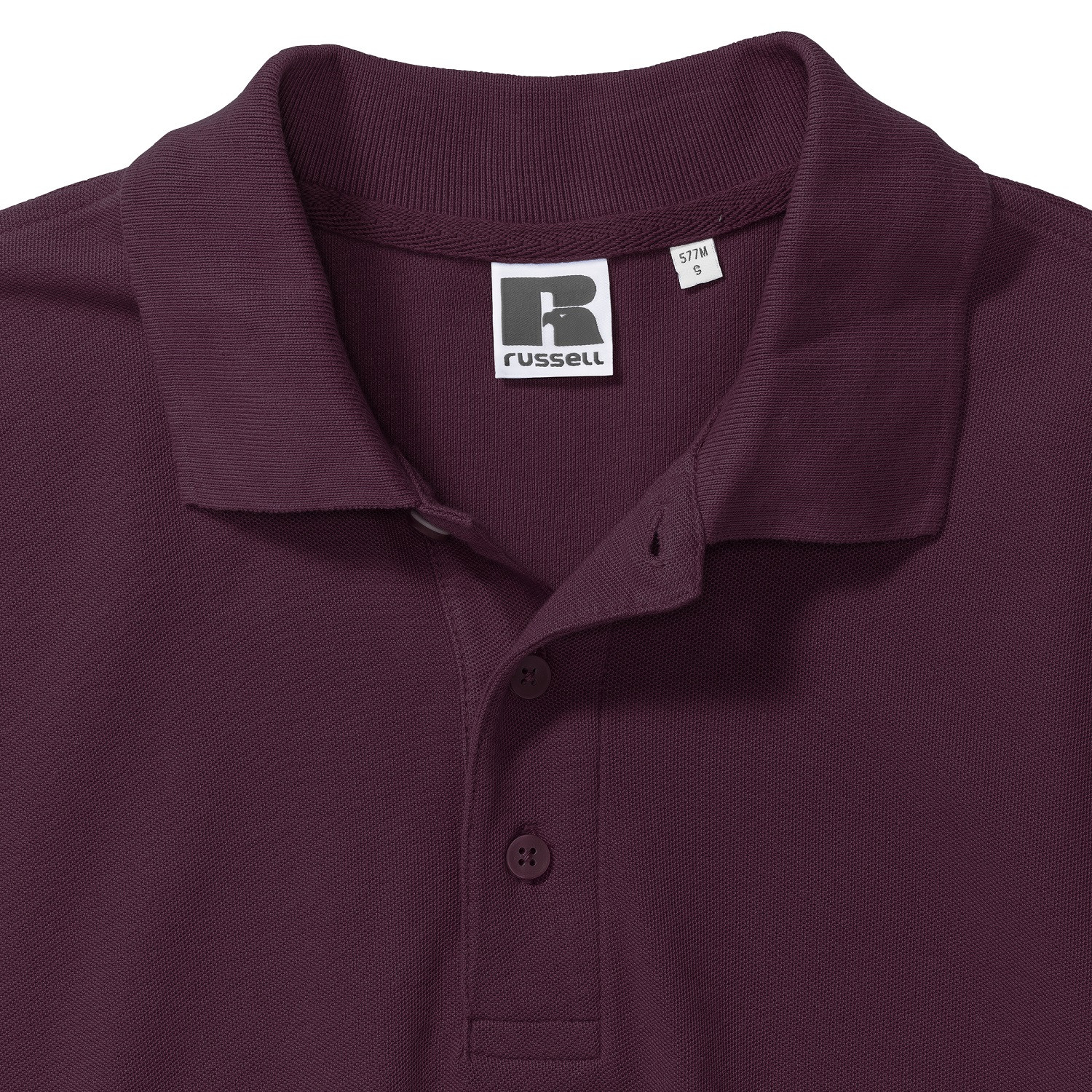 Men's burgundy cotton polo shirt Ultimate Russell