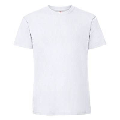 White Men's T-shirt Iconic 195 Ringspun Premium Fruit of the Loom