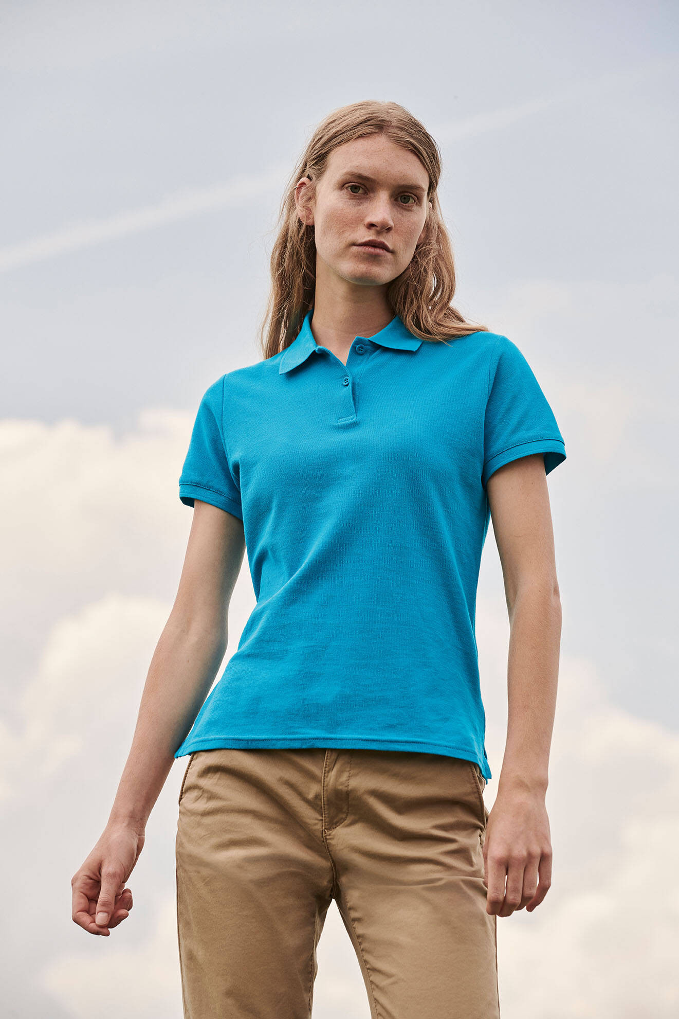 Blue Polo Fruit of the Loom