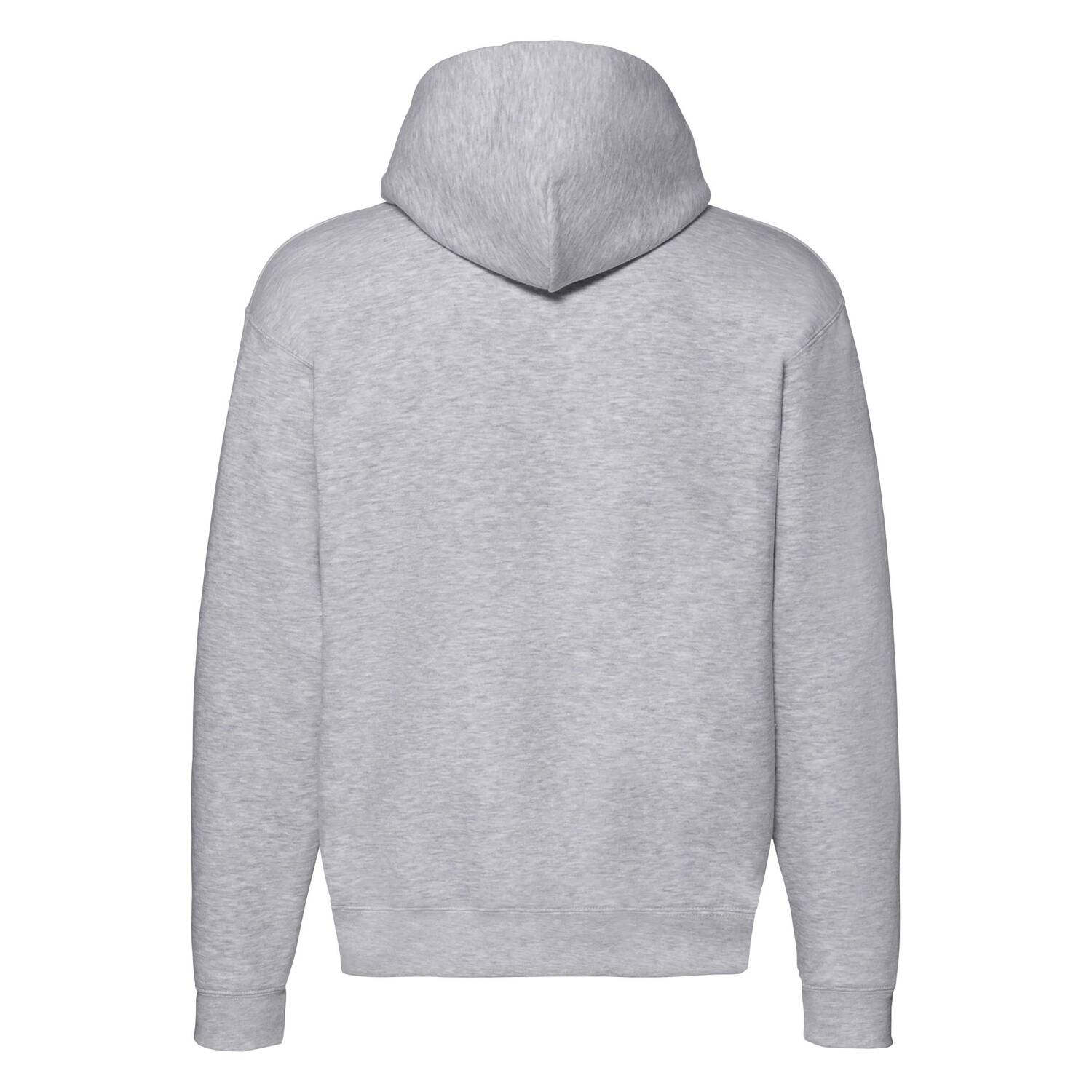 Light grey men&#039;s hoodie Premium Fruit of the Loom