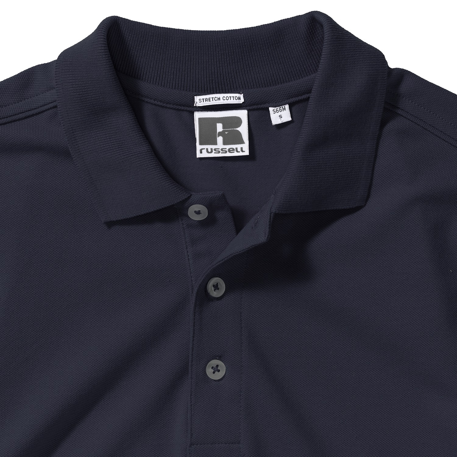 Men's T-shirt Stretch Polo R566M 95% smooth cotton ring-spun 5% Lycra 205g/210g