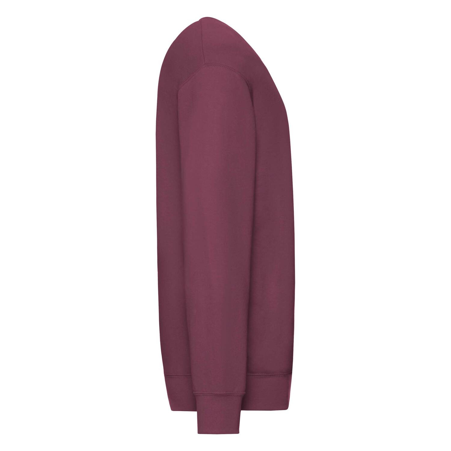 Burgundy Men's Sweatshirt Lightweight Set-in-Sweat Sweat Fruit of the Loom