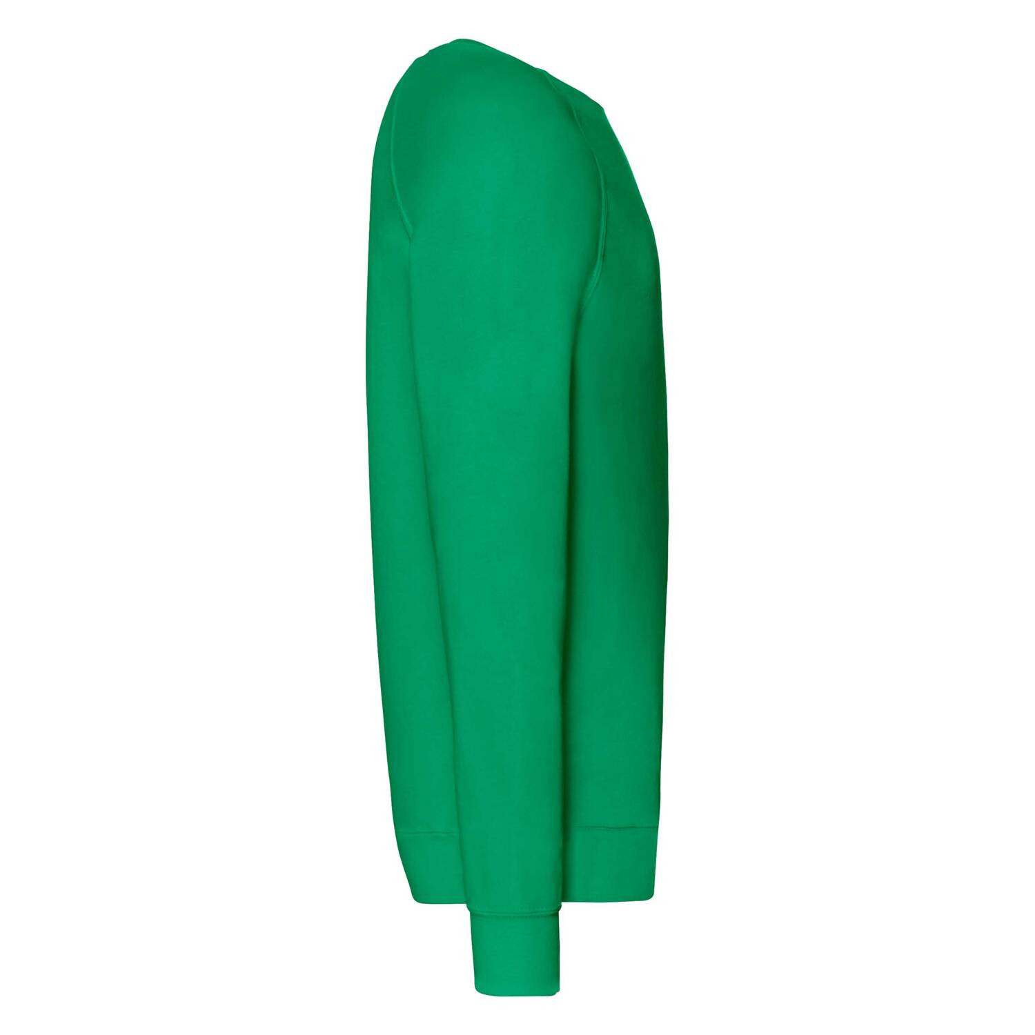 Green Men's Sweatshirt Lightweight Raglan Sweat Fruit of the Loom