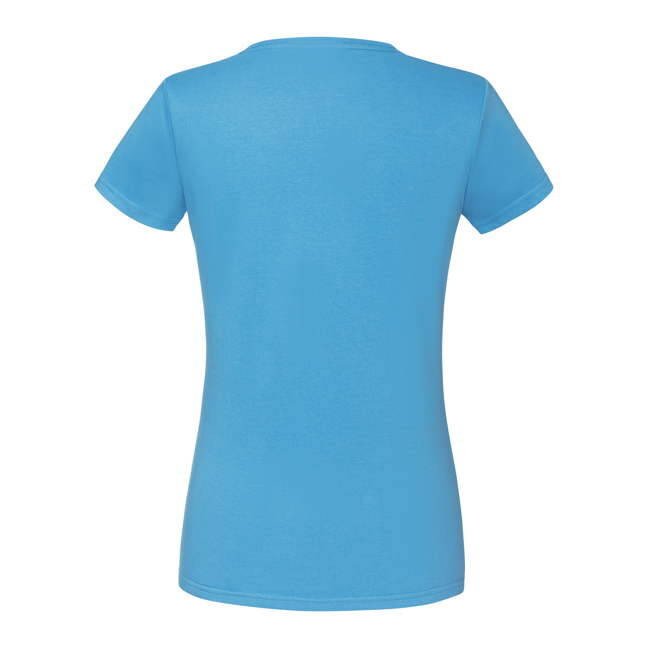 Blue Iconic women's t-shirt in combed cotton Fruit of the Loom