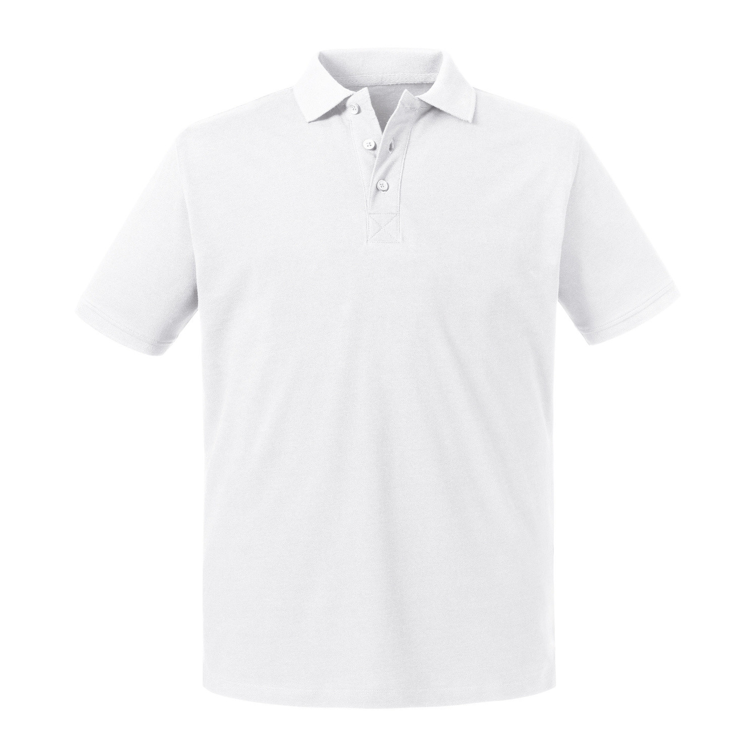 Biała koszulka męska polo Pure Organic Russell