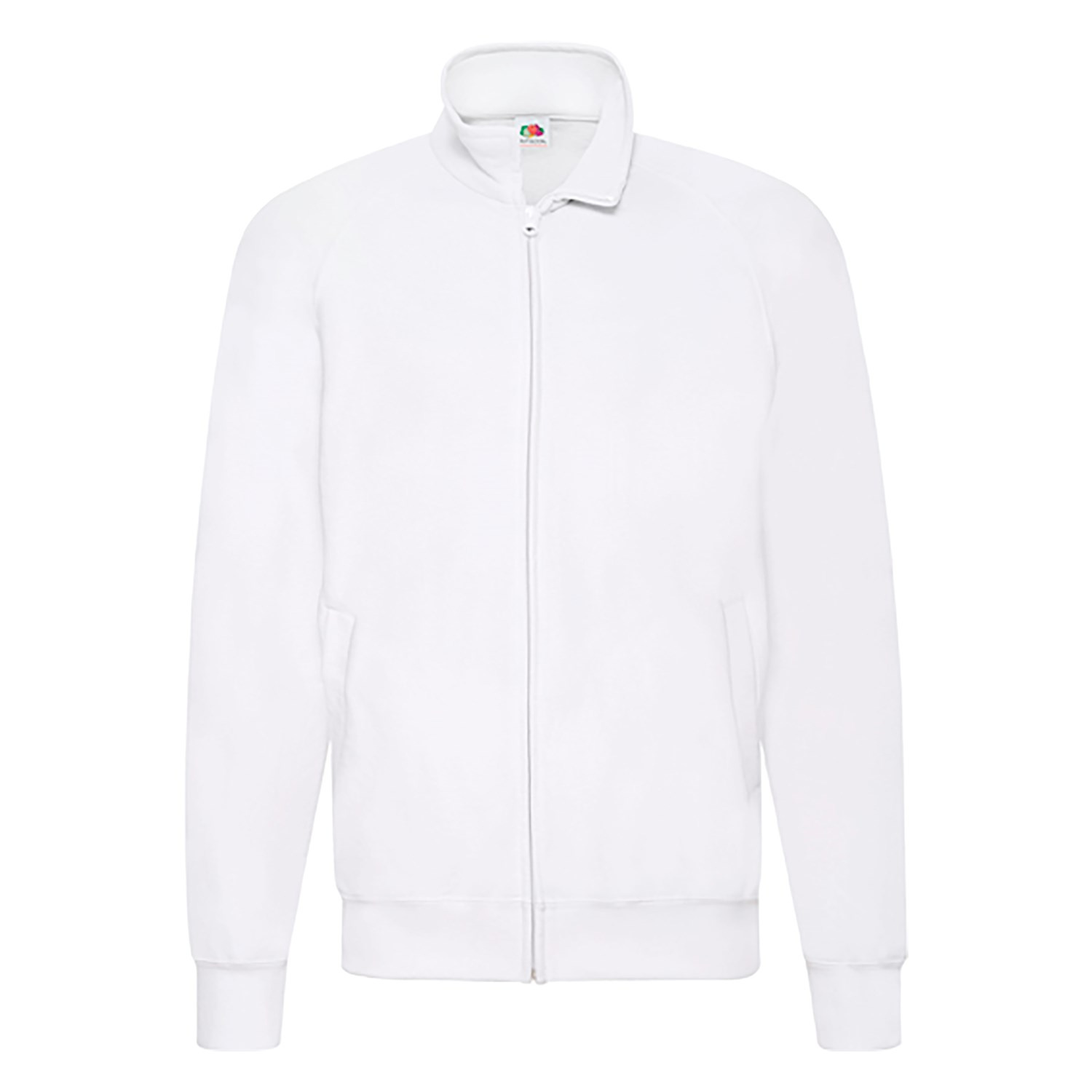 Biała bluza męska Lightweight Sweat Jacket Fruit of the Loom