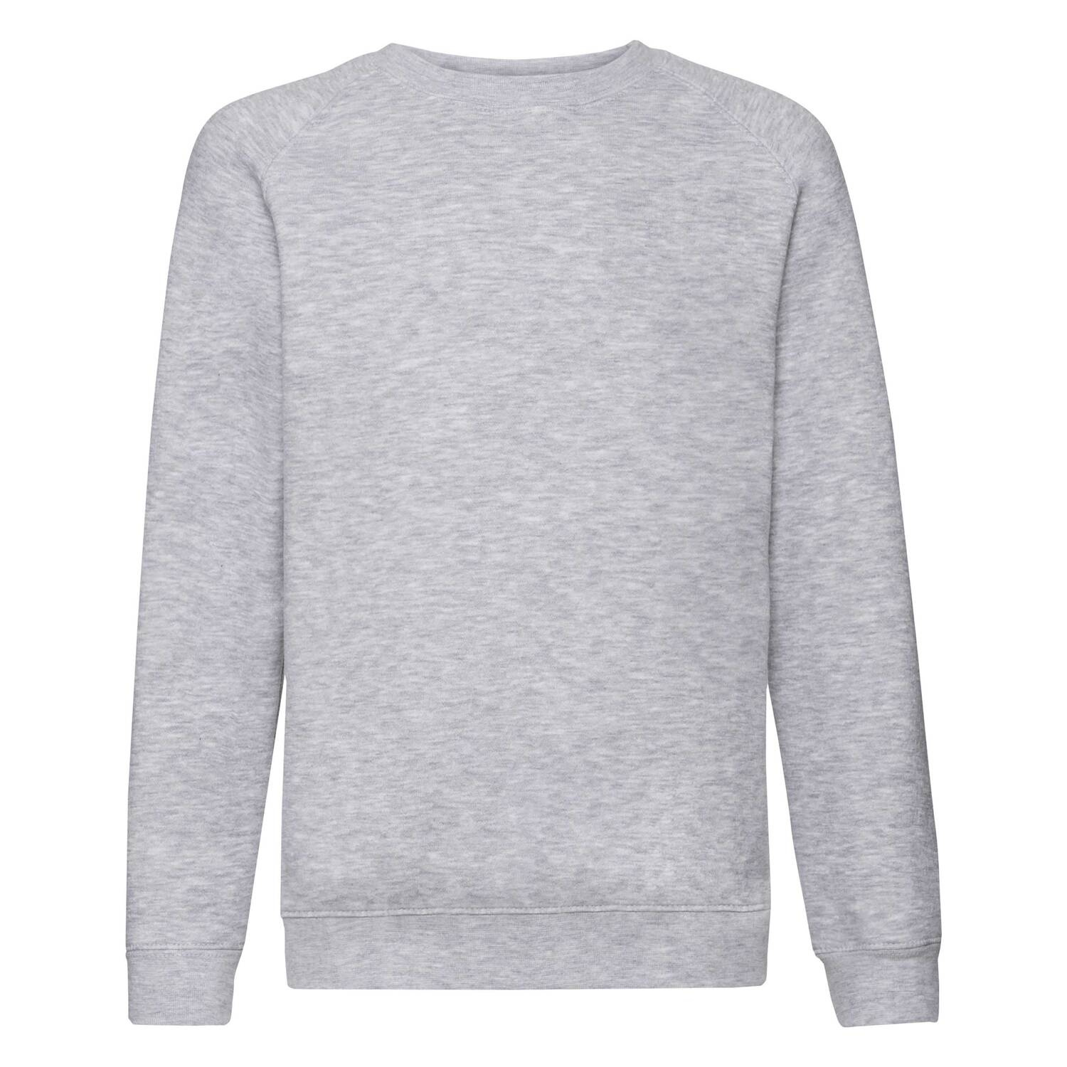 Gray children&#039;s sweatshirt Raglan Sweat Fruit of the Loom