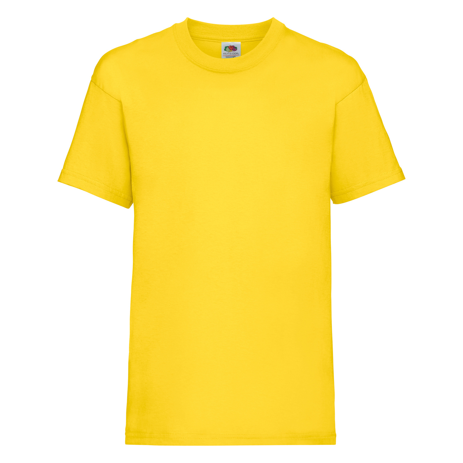 Yellow Cotton T-shirt Fruit of the Loom