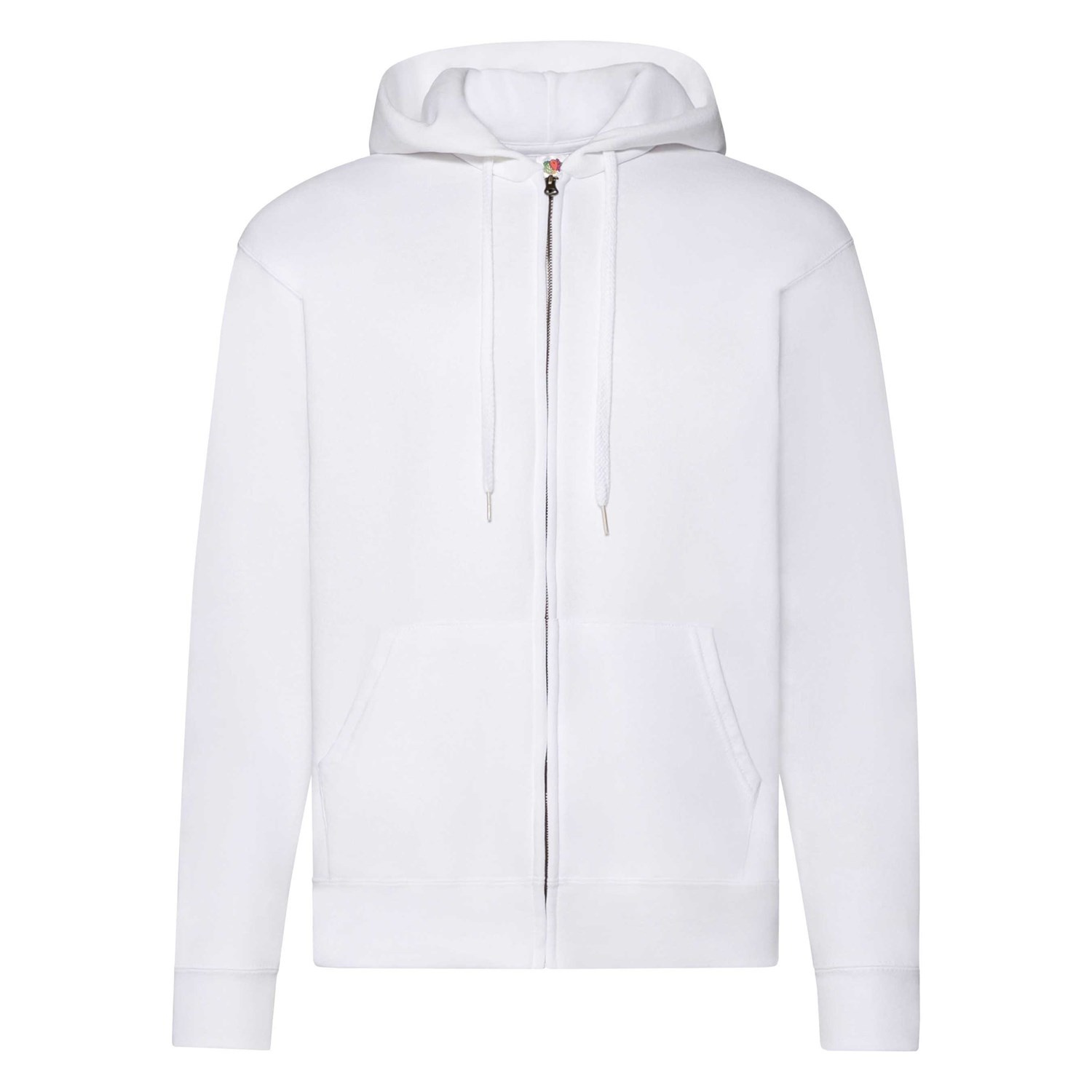 Grey Zippered Hoodie Classic Fruit of the Loom