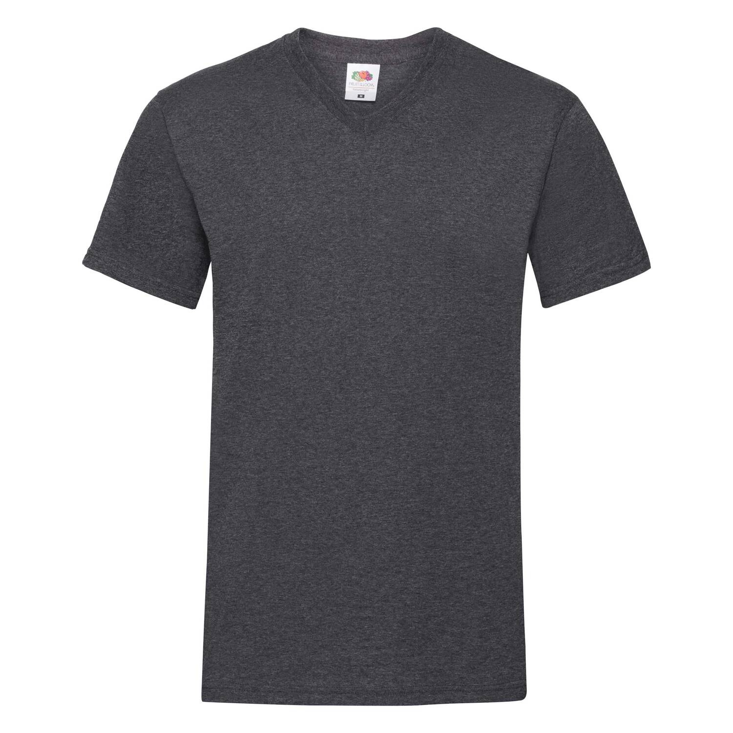 Szara koszulka męska Valueweight V-Neck Fruit of the Loom