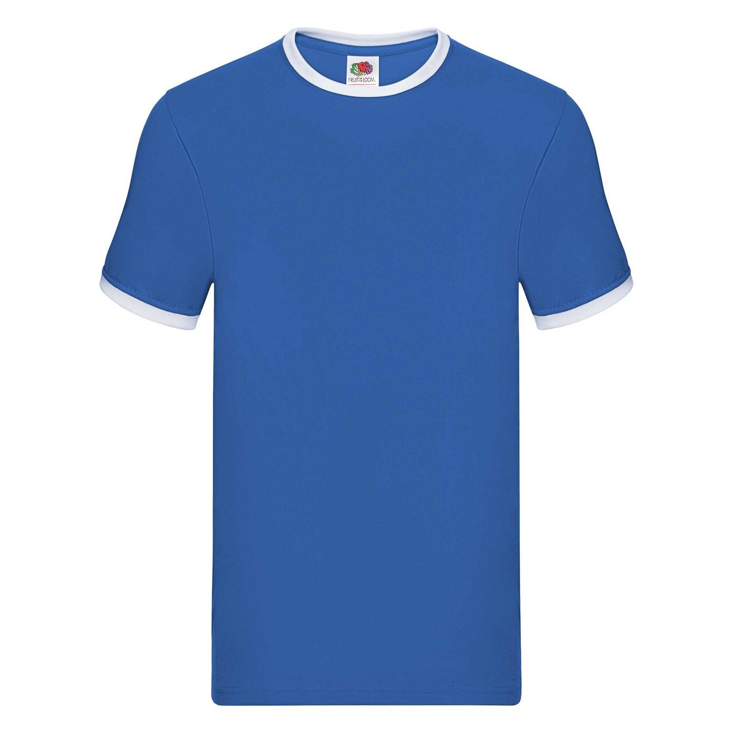 Ringer Fruit of the Loom Blue T-shirt