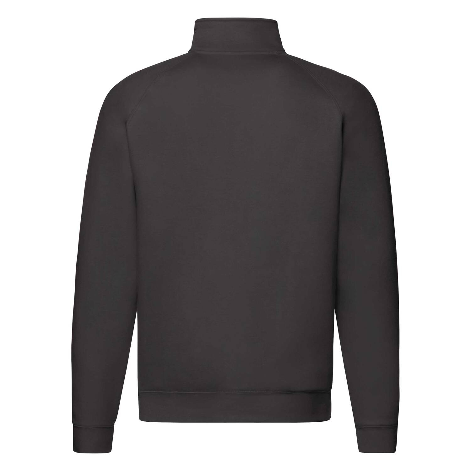 Black Men&#039;s Zip Neck Sweatshirt Fruit of the Loom