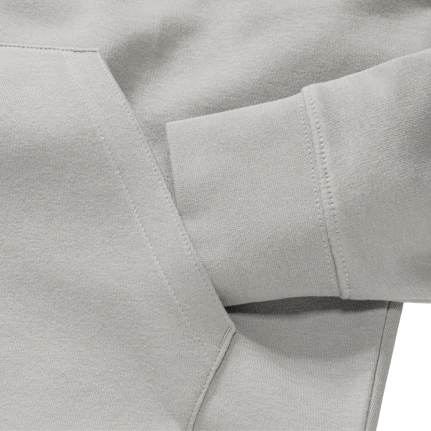 Light grey men's hoodie Authentic Russell