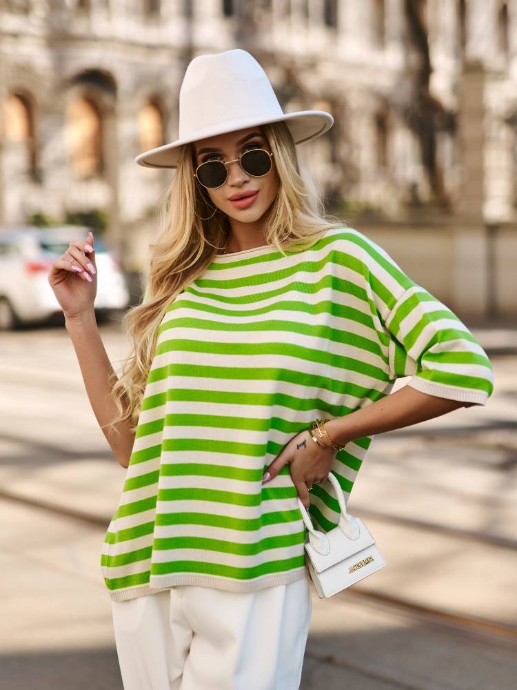 Cocomore green-beige sweatshirt amgB444.green&beige
