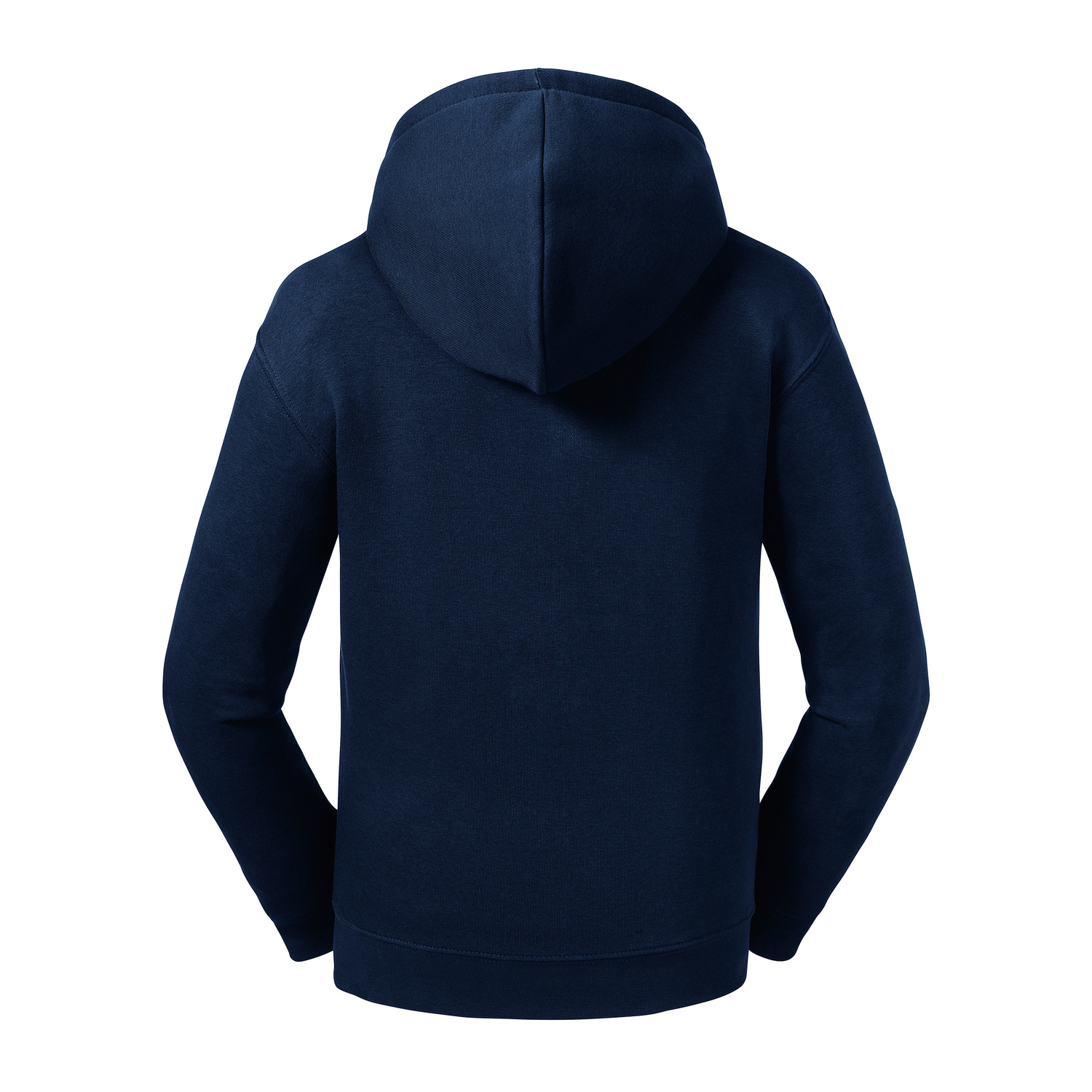 Navy blue children&#039;s sweatshirt with hood and zipper Authentic Russell