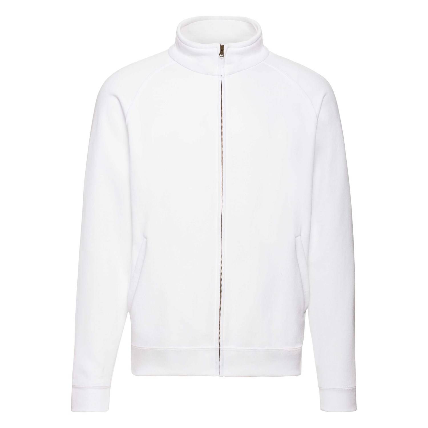 White Men&#039;s Sweat Jacket Fruit of the Loom