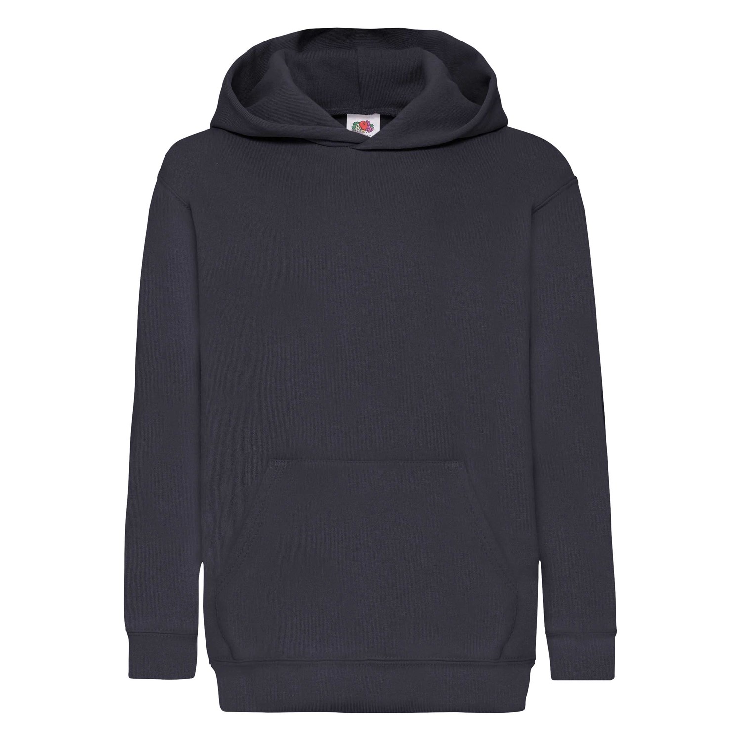 Navy blue childrens sweatshirt Classic kangaroo Fruit of the Loom
