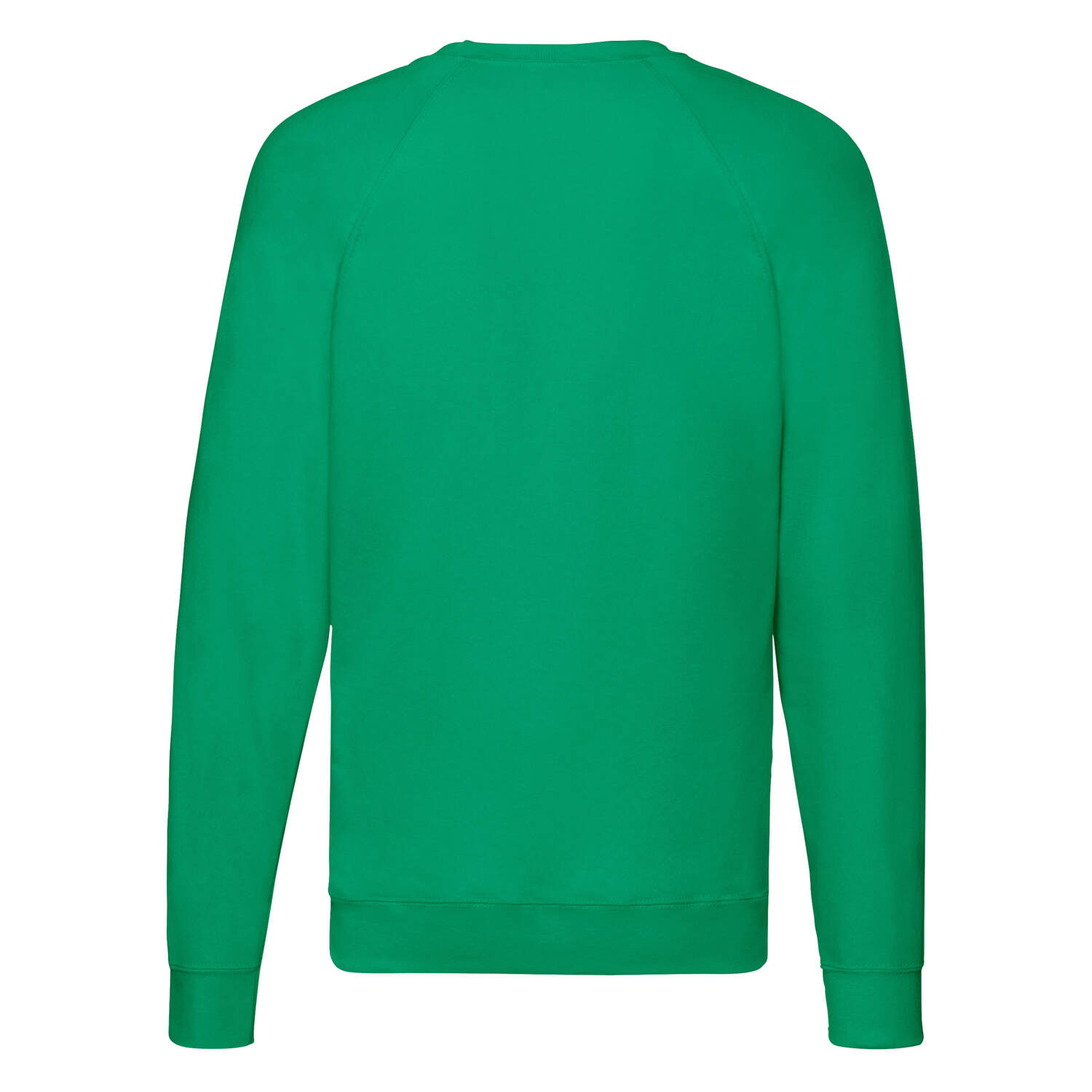 Green Men's Sweatshirt Lightweight Raglan Sweat Fruit of the Loom