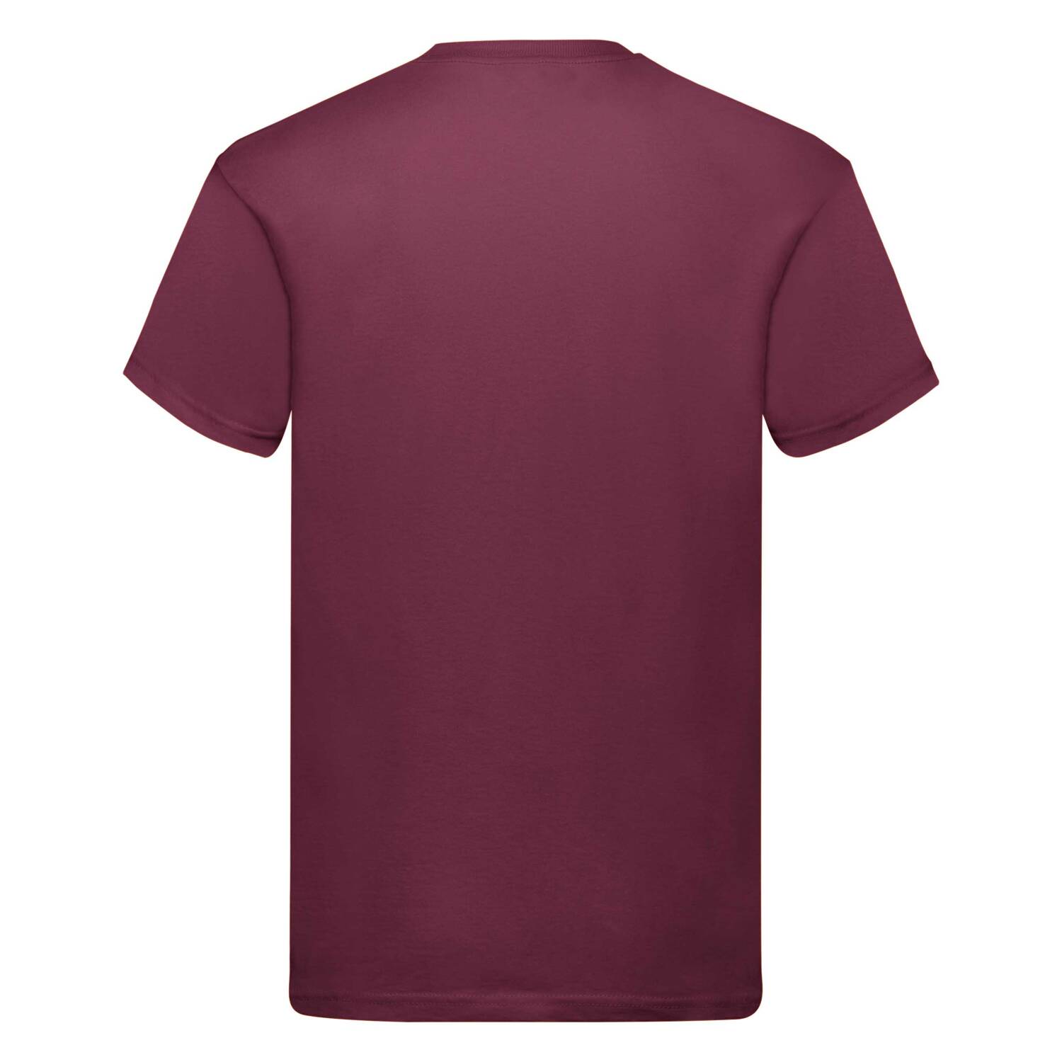 Burgundy Men's T-shirt Original Fruit of the Loom