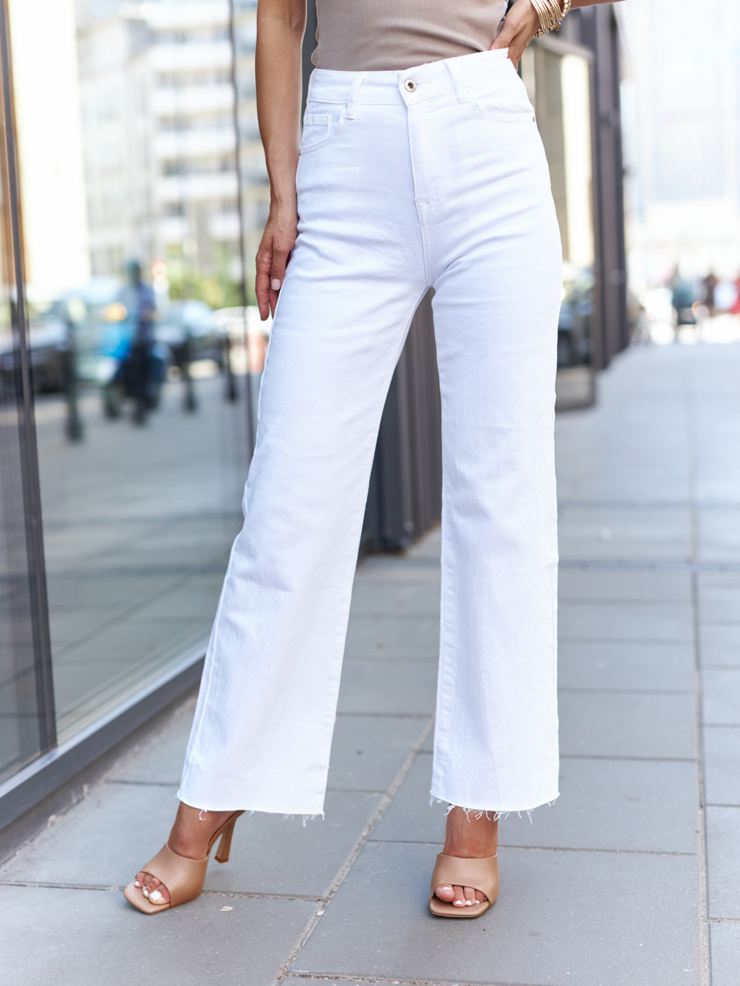 White jeans By o la la cxp1092.white