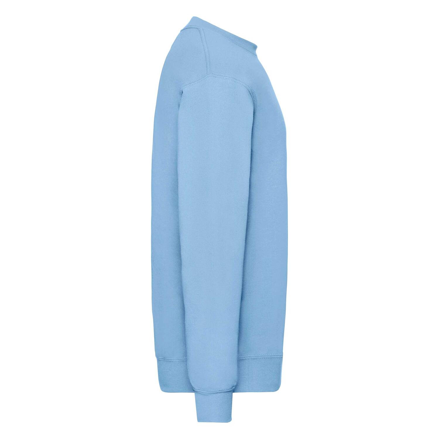 Men&#039;s Blue Sweatshirt Set-in Sweat Fruit of the Loom