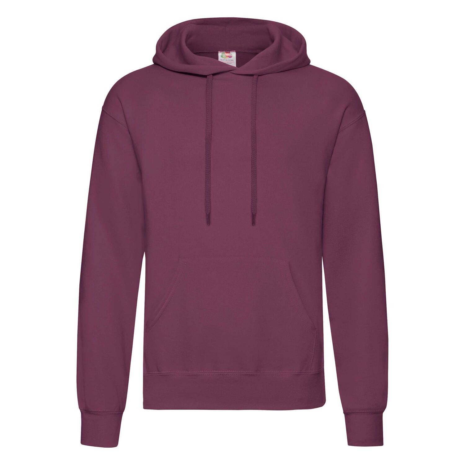 Burgundy men&#039;s sweatshirt Hooded Sweat Fruit of the Loom