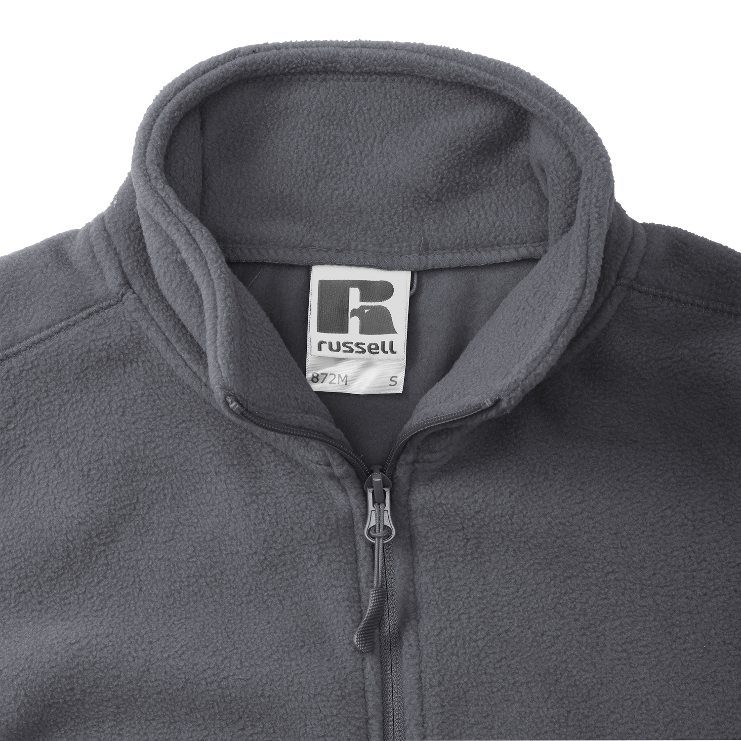 Men&#039;s grey fleece vest pill-free fleece Russell