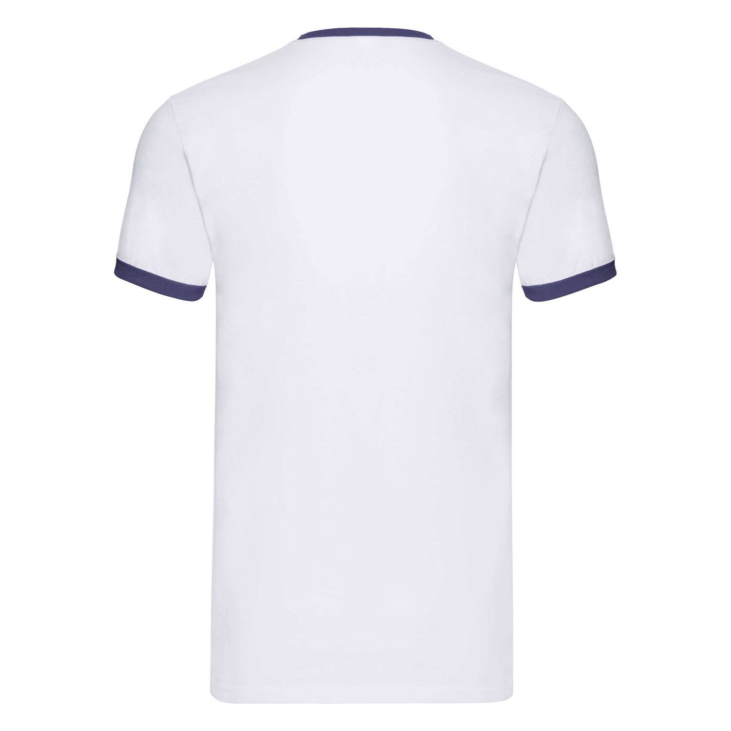 White T-shirt Ringer Fruit of the Loom