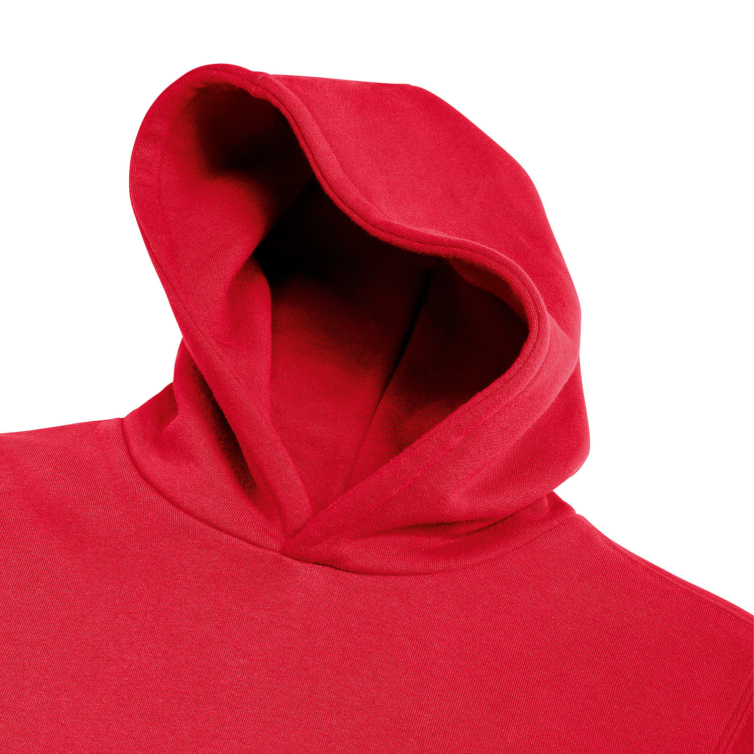 Red Authentic Russell Hooded Sweatshirt for Children
