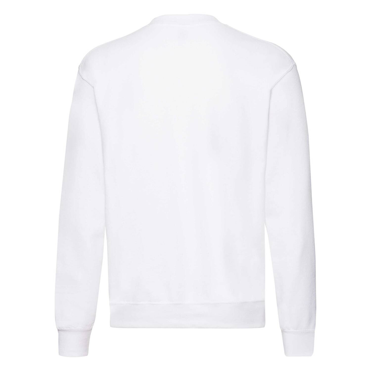 Men&#039;s White Sweatshirt Set-in Sweat Fruit of the Loom