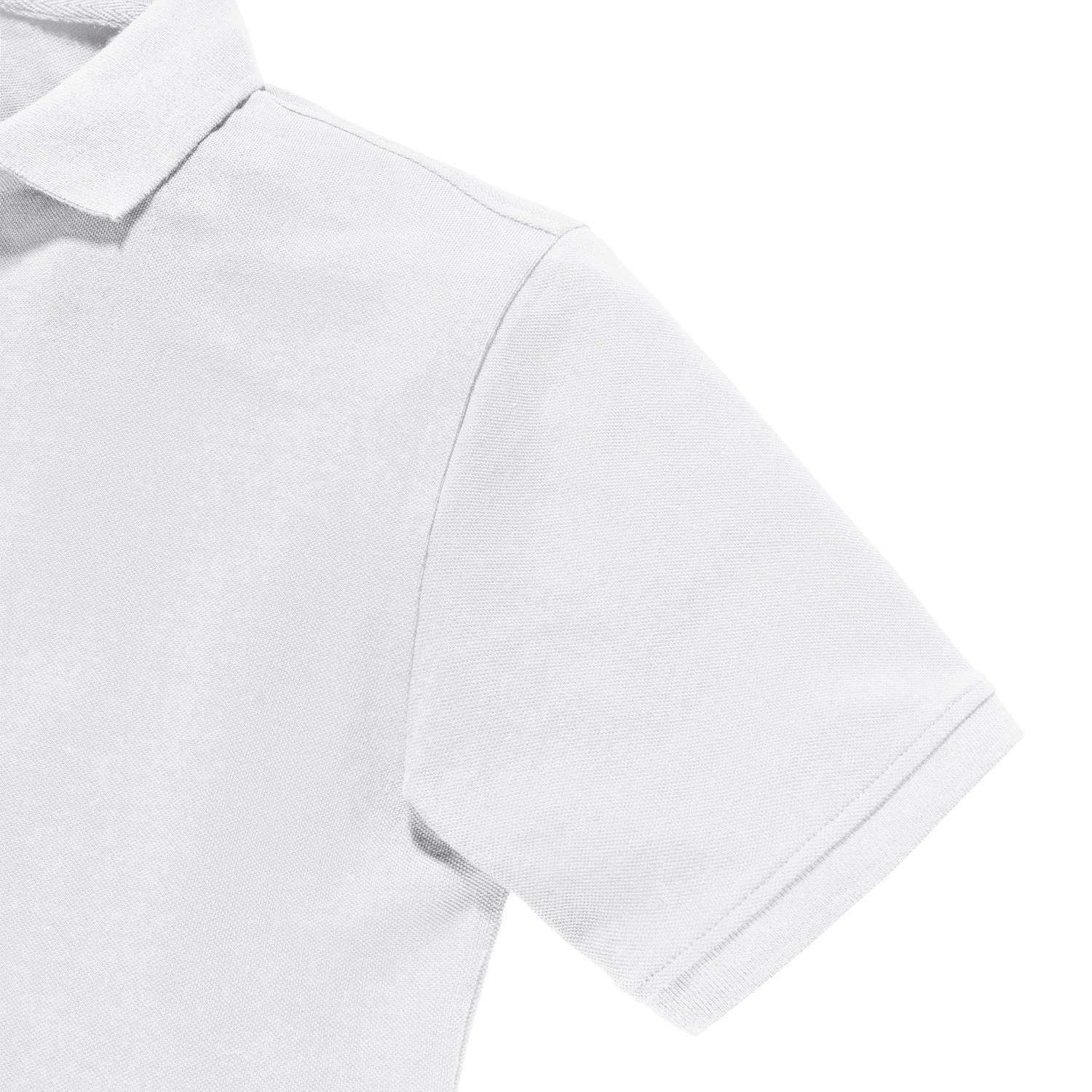 Biała koszulka męska polo Pure Organic Russell