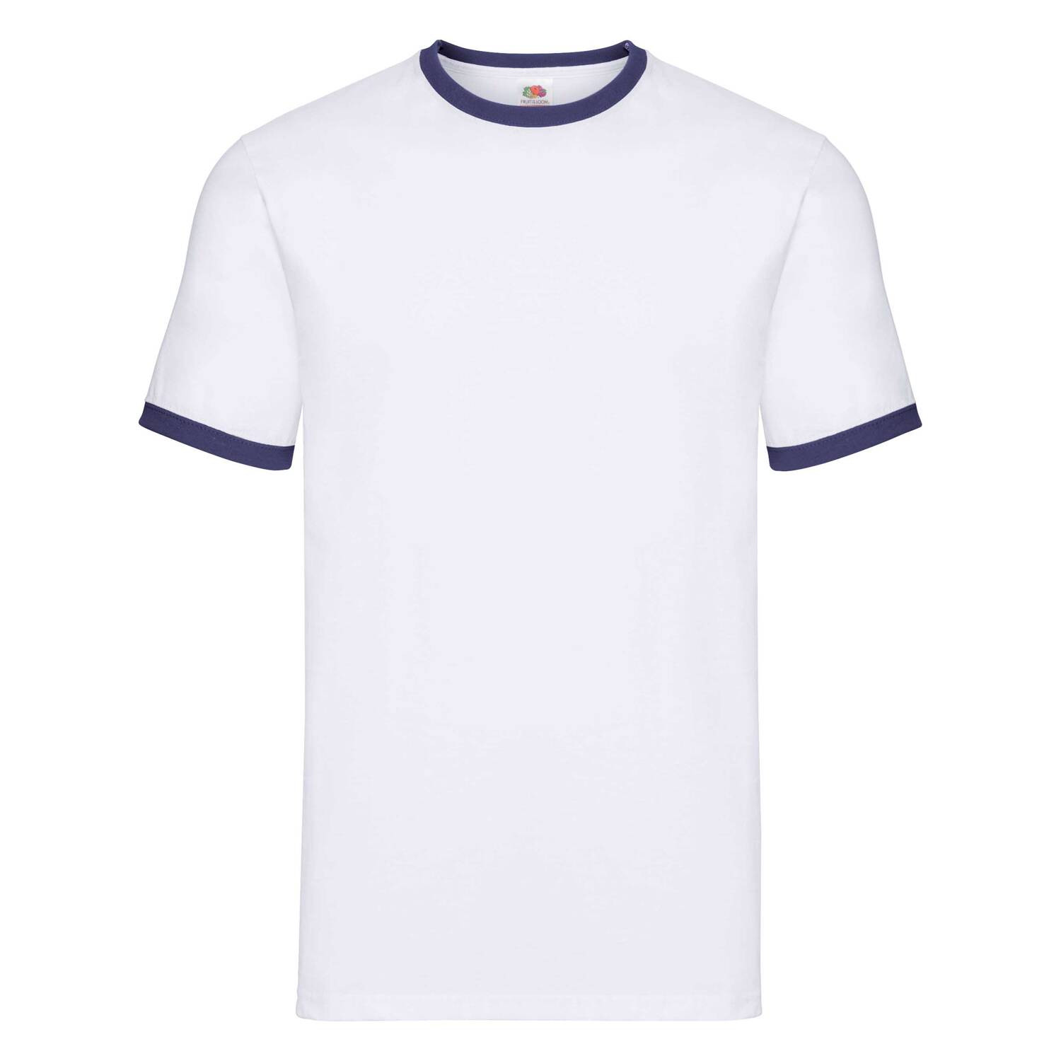 White T-shirt Ringer Fruit of the Loom