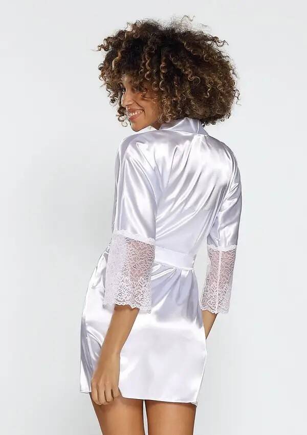 Peignoir DKaren Clarisse S-2XL white 001