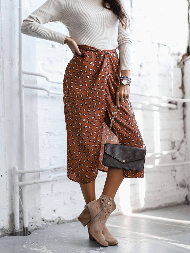 Brown skirt Cocomore cmgSP1076.brown
