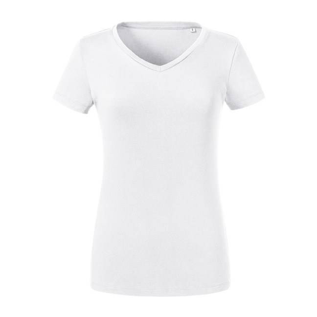 Russell Women's Pure Organic V-Neck T-Shirt