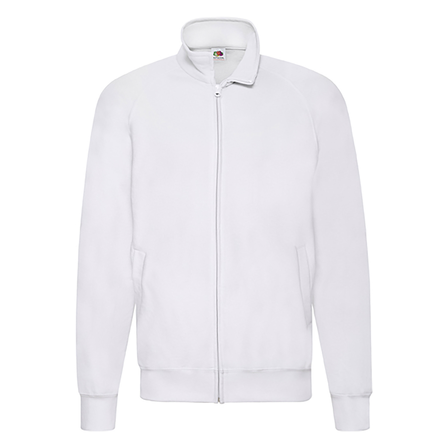 Biała bluza męska Lightweight Sweat Jacket Fruit of the Loom