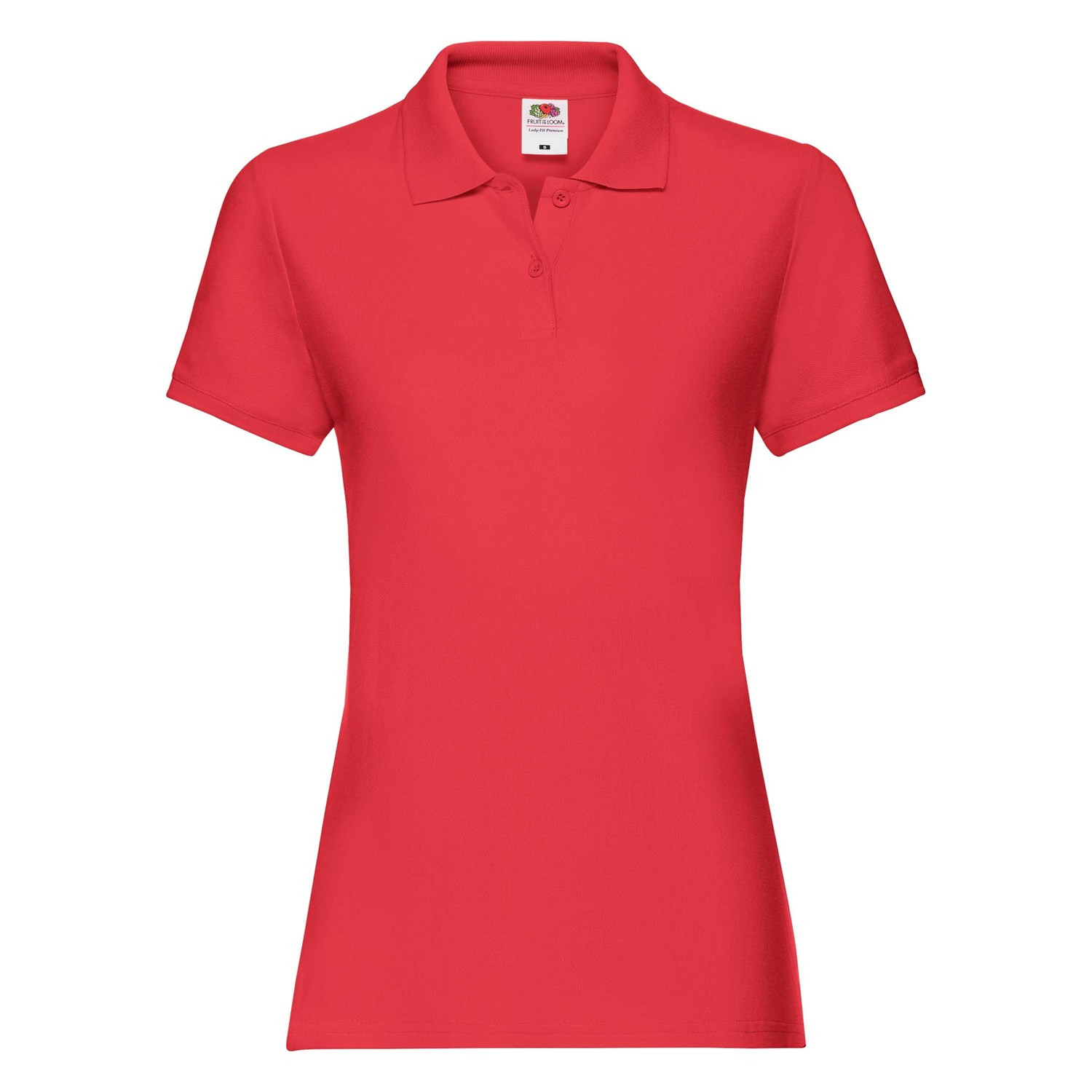 Polo Fruit of the Loom Red Women's T-shirt