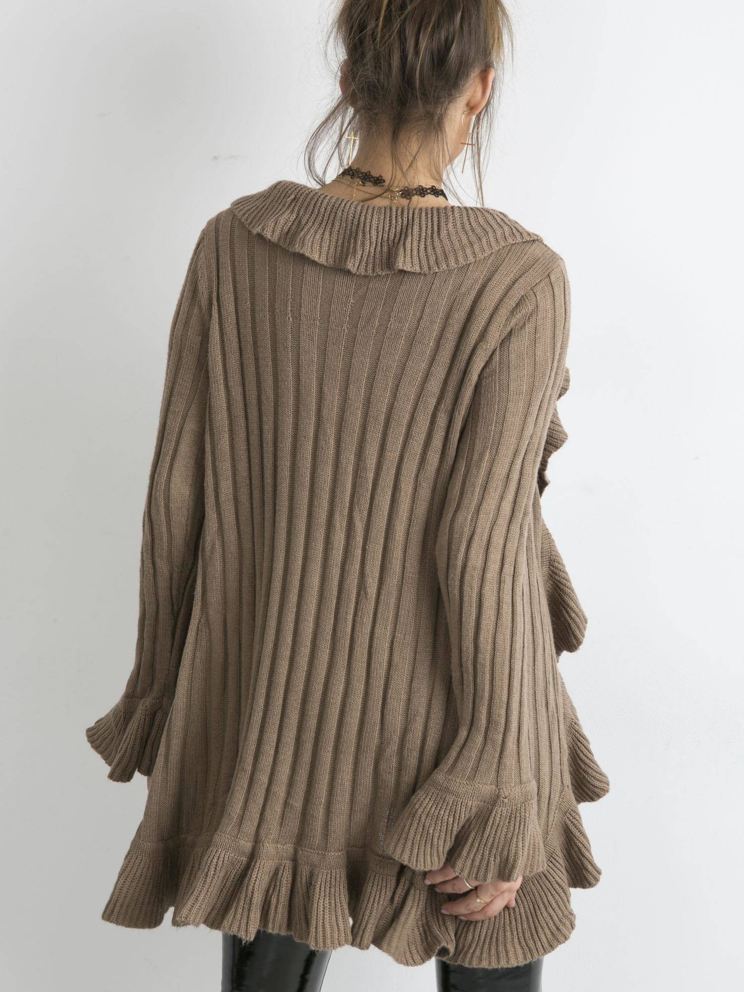 Brown cardigan Yups cmu0503. R41