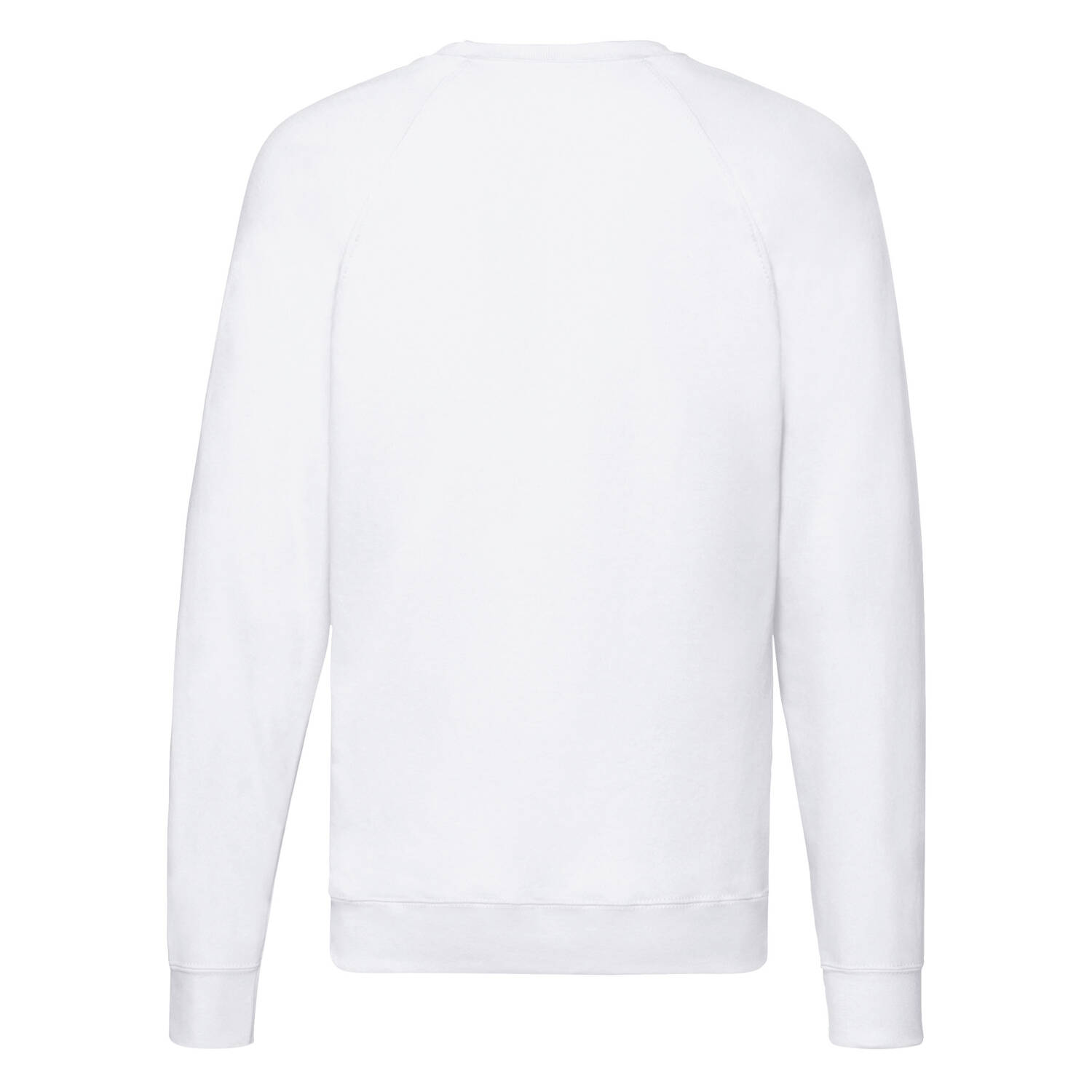 Biała bluza męska Lightweight Raglan Sweat Fruit of the Loom