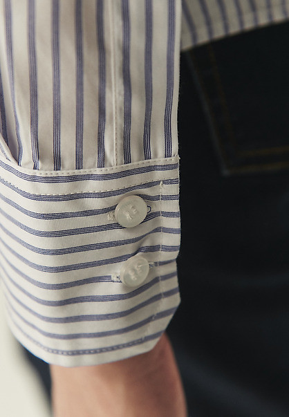 Biela pruhovaná košeľa s Lyocell Tencel™