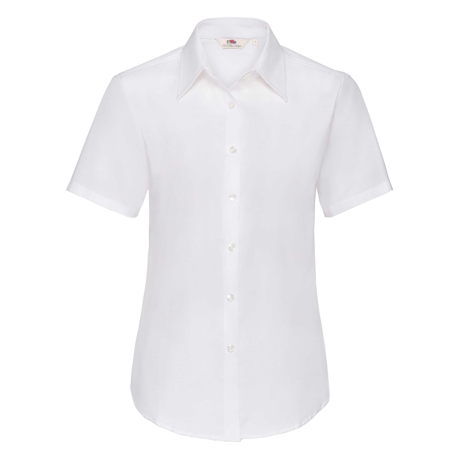 Levně White classic shirt Oxford Fruit Of The Loom