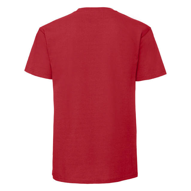 Iconic 195 Ringspun Premium Fruit of the Loom Men's Red T-shirt
