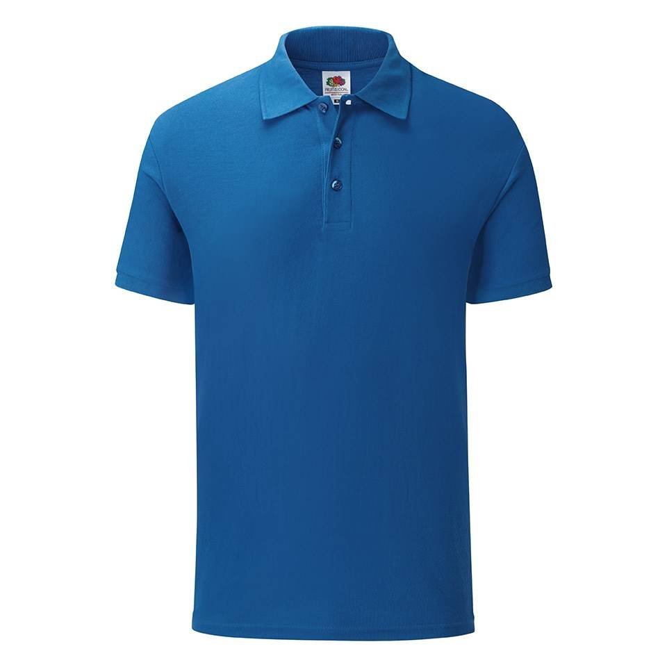 Niebieska koszulka męska polo Tailored Fit Friut of the Loom