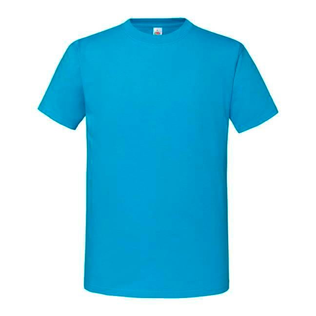 Levně Blue Men's T-shirt Iconic 195 Ringspun Premium Fruit of the Loom